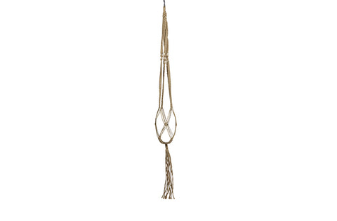 Portavaso Macrame marrone in juta D10 H110