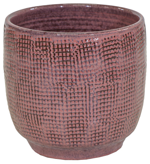 Vaso Bohemian Grid Pot Pink