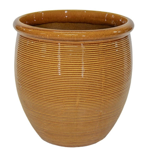 Vaso Noble Jar Line Ochre