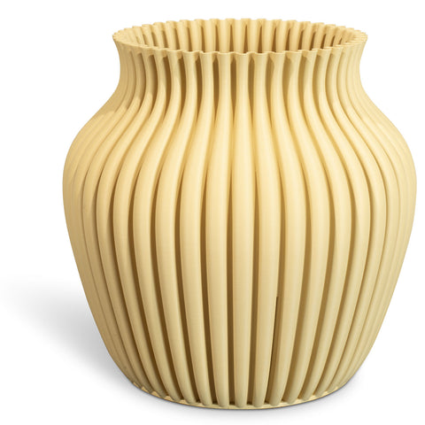 Vaso 3D Curve, Ø 21 cm, altezza 20 cm, Sabbia del Deserto