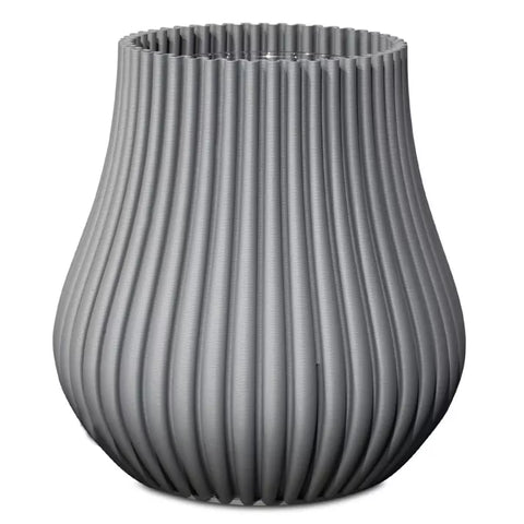 Vaso 3D Drop, Ø 21 cm, altezza 20 cm, Grigio Cenere