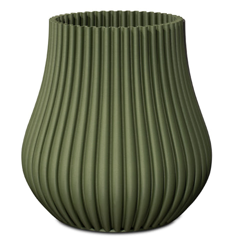 Vaso 3D Drop, Ø 21 cm, altezza 20 cm, Verde Bosco