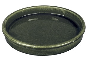 Sottovaso Terracotta Smaltata Green Shanghai