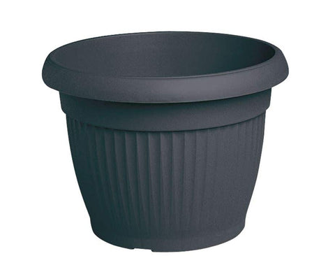 Vaso in Plastica Similcotto Tondo Antracita