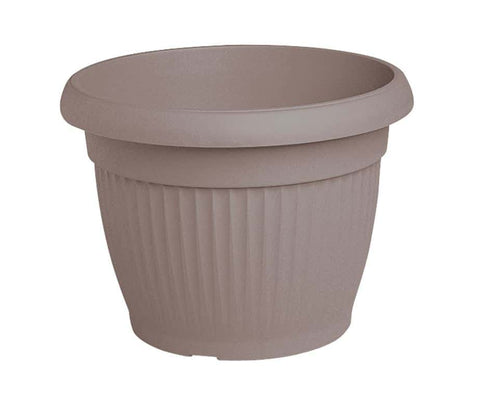 Vaso in Plastica Similcotto Tondo Tortora